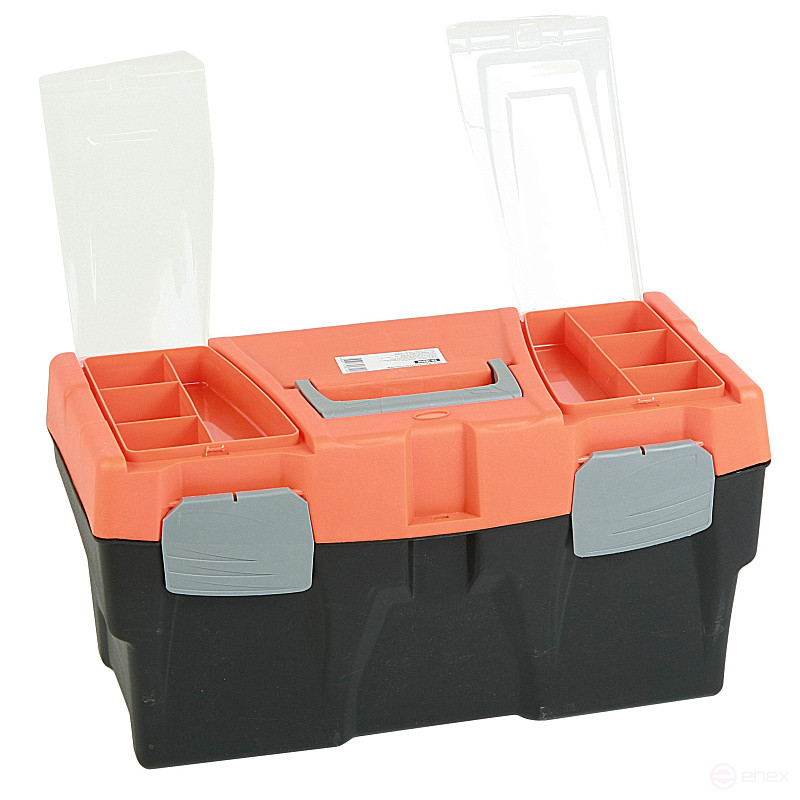 Ящик универсальный ER-10340 с лотком и 2 органайзерами на крышке 500х250х260 мм ЭВРИКА /1/3