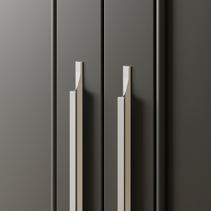 Handle meb. bracket alum. STELLS 96/150 brushed chrome, AKS