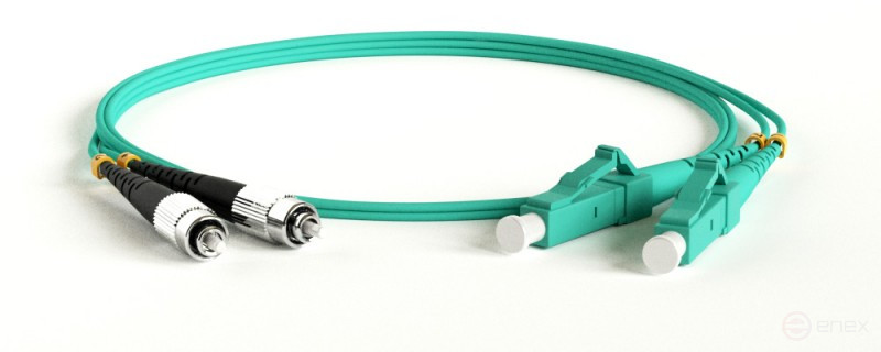 FC-D2-503-FC/PR-LC/PR-H-20M-LSZH-AQ Патч-корд волоконно-оптический (шнур) MM 50/125(OM3), FC-LC, duplex, LSZH, 20 м