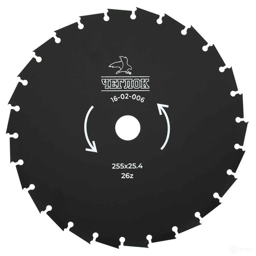 Trimmer disc 255 x 25.4 x 26 without soldering, with plastic coating, 25.4x22mm, Cheglock (50)