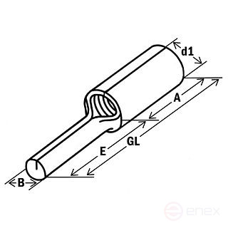 Наконечник кабельный со штифтом 70 11,5x25 мм