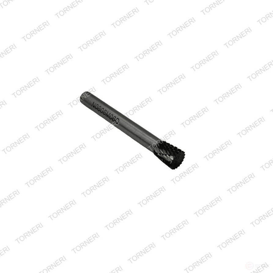 Carbide borehole type N080806 (reverse cone), 8.0 mm, shank 6 mm, double notch TORNERI T018448