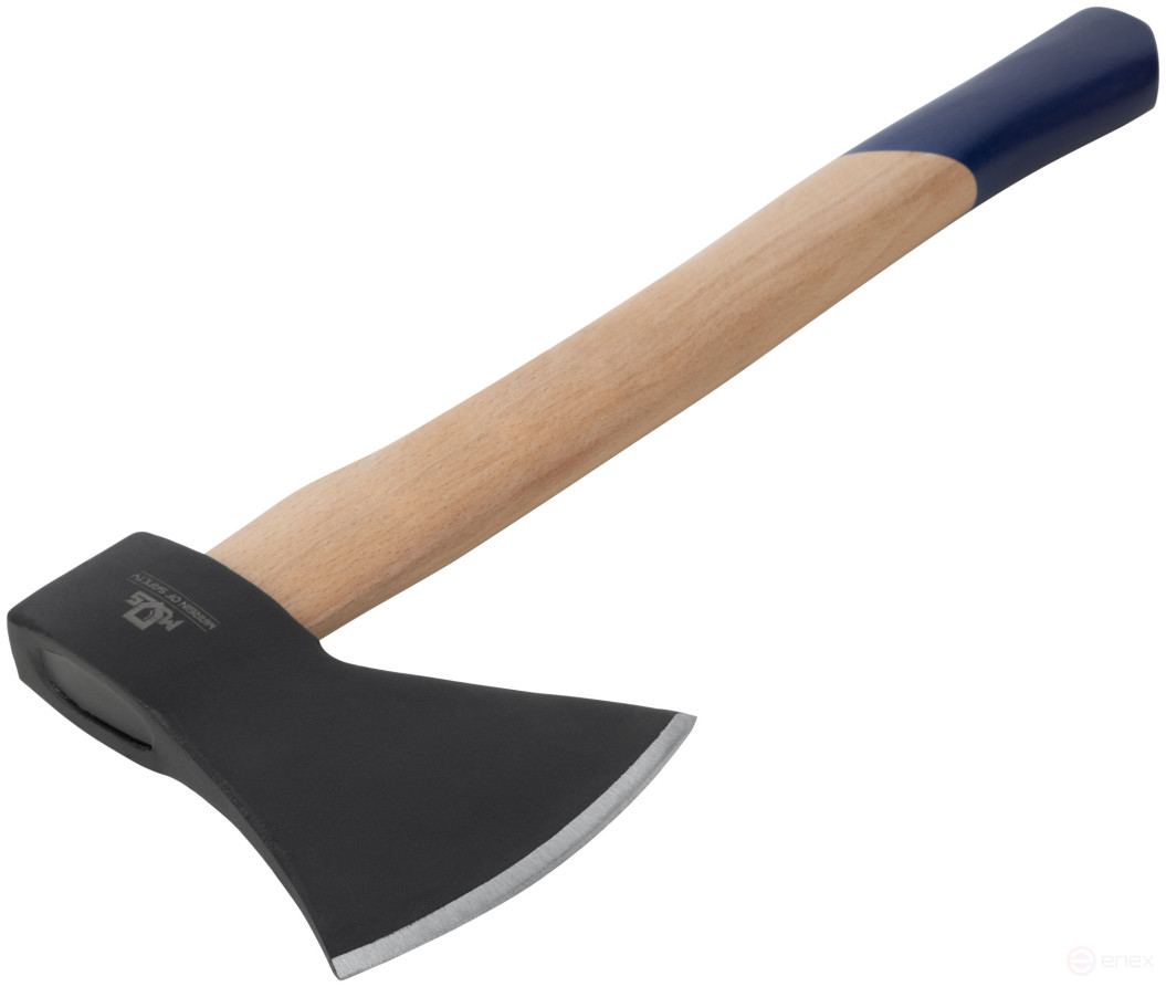 Axe forged steel, wooden handle 1000 gr.