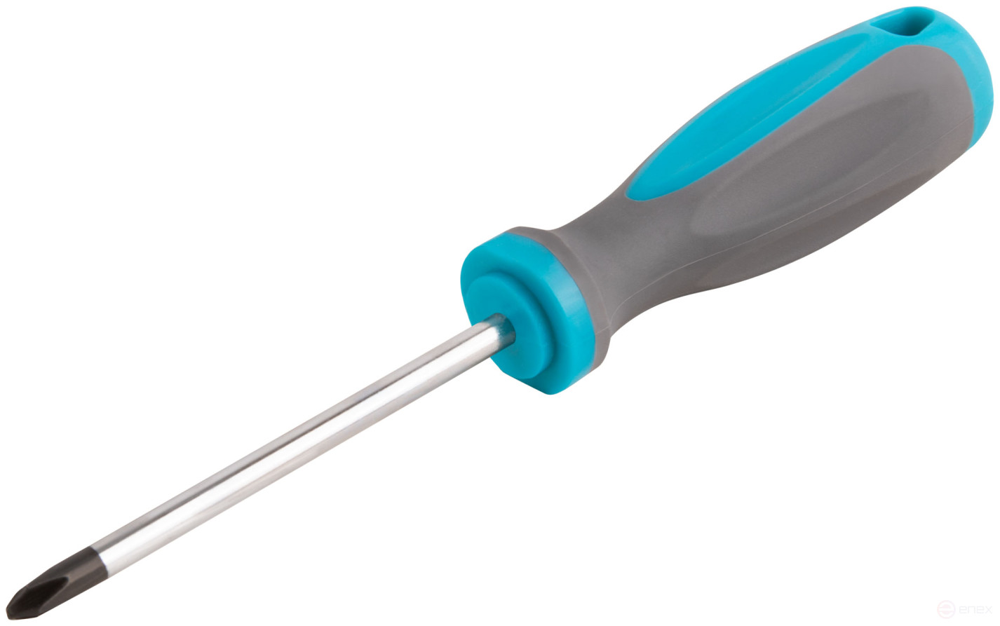 Screwdriver, CrV steel, rubberized handle PH2 x 100 mm