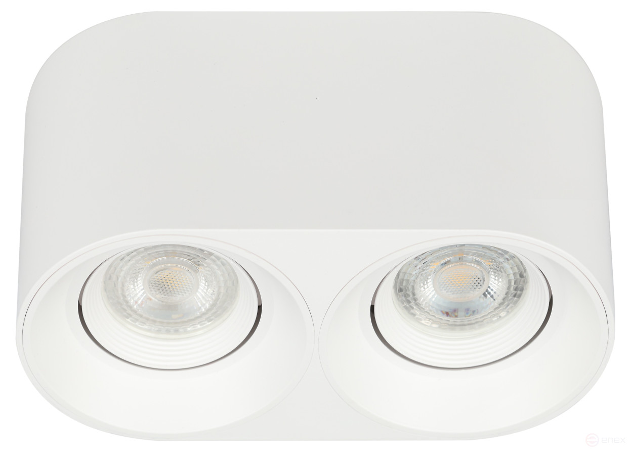 Светильник накладной ЭРА OL25-2 WH под лампу MR16 GU5.3 поворотный белый