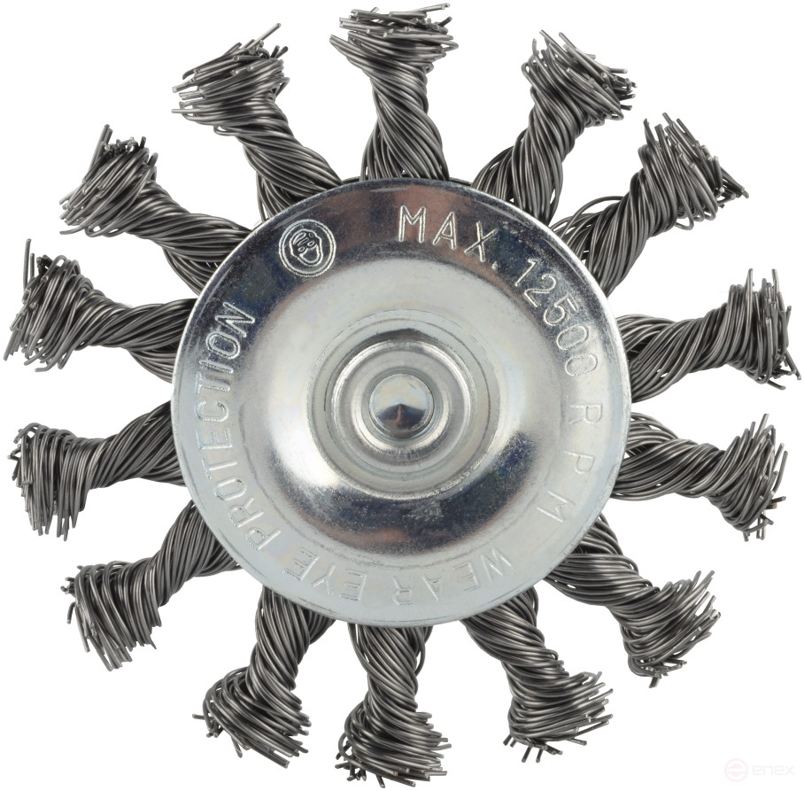 Flat drill cleaning brush D-75mm.twisted (Avtodor) 44071