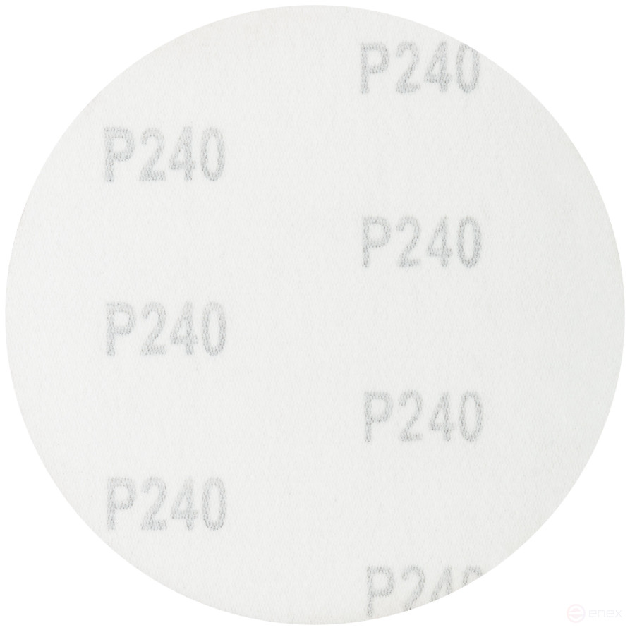 Круги шлифовальные сплошные (липучка), алюминий-оксидные, 125 мм, 5 шт. Р 240