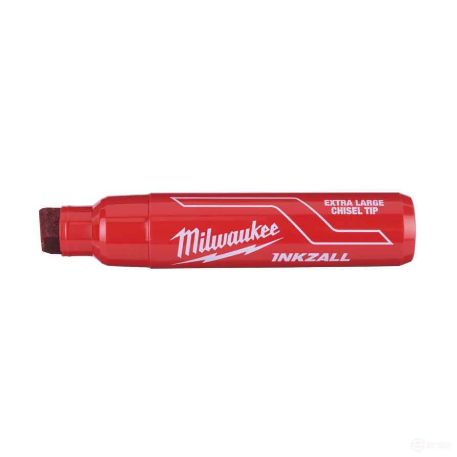 Super-large XL Red INKZALL™ marker for construction site, 12 pieces