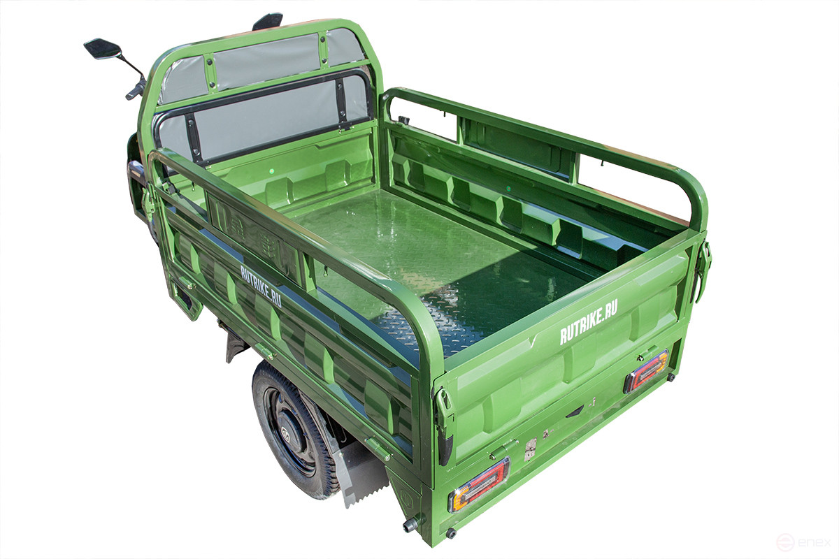 Грузовой электротрицикл Rutrike Маяк 1500 60V1000W, темно-синий матовый