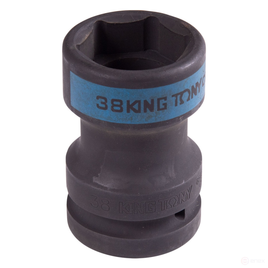 End impact head 1", Square 20 mm x Hex 38 mm, footboard KING TONY 85452038M