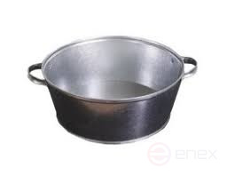 Таз круглый 13л оцинкованный