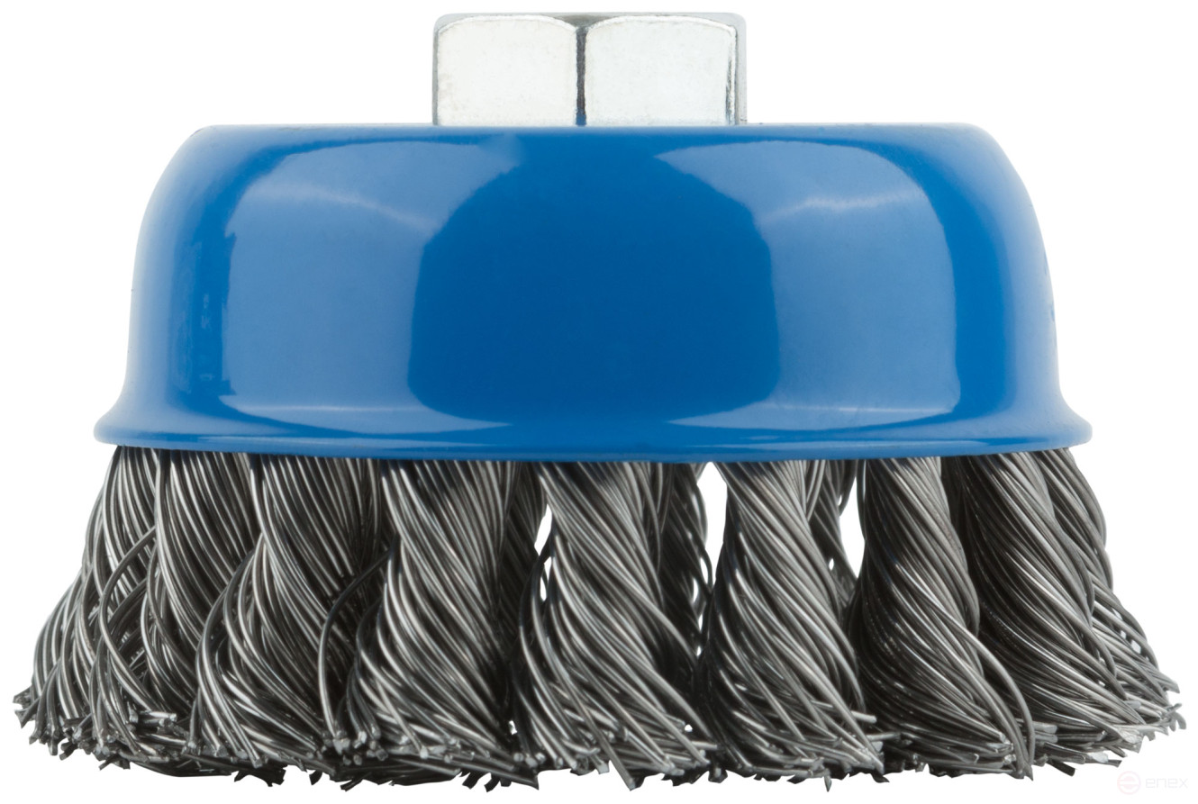 Cup type corkscrew, M14 nut, 75 mm twisted steel wire