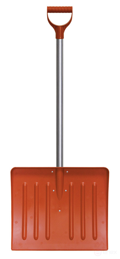 Лопата автомобильная с алюминиевым черенком и ручкой (поликарбонат) 420x460 мм (В х Ш ковша), 1130 мм - длина с черенком