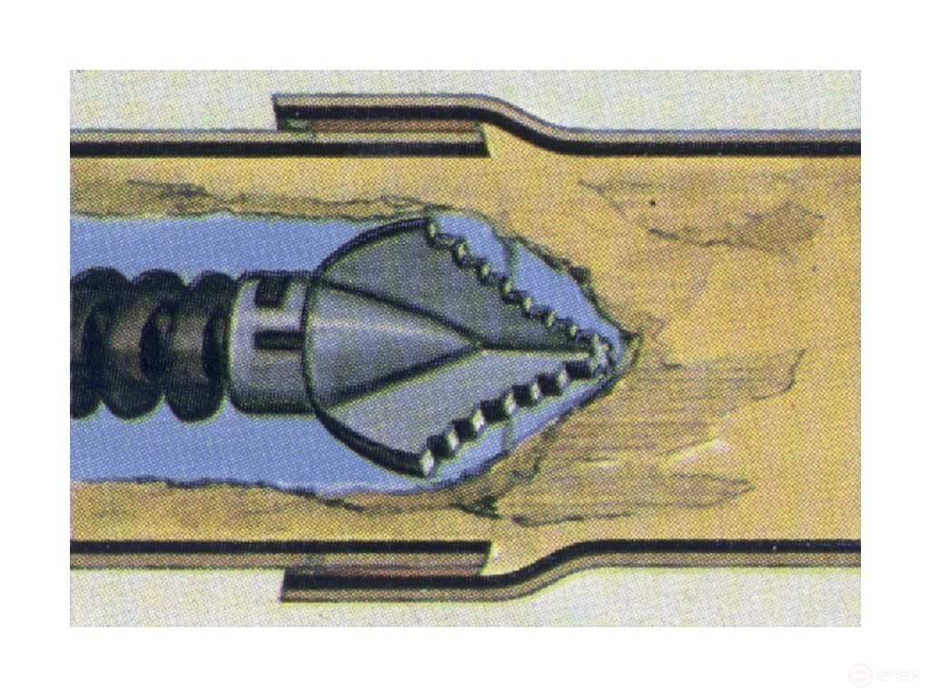 Toothed cross-shaped nozzle with coupling 16 mm / nozzle diameter 45 mm