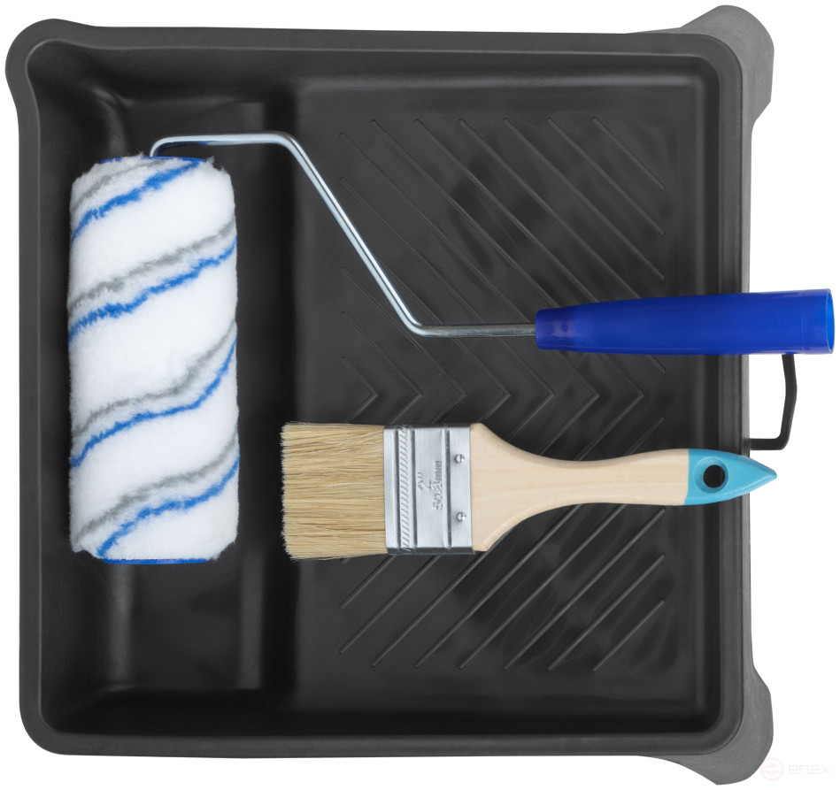 Набор малярный "Универсальный № 2" (ванночка 270х270 мм + валик полиакрил 150 мм + кисть 50 мм)