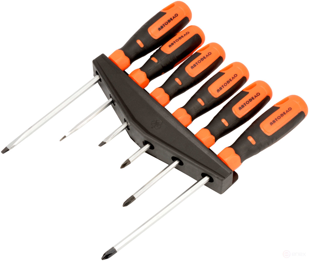 Screwdriver set (Avtodor) 6pr.(with hexagonal rod) 39481