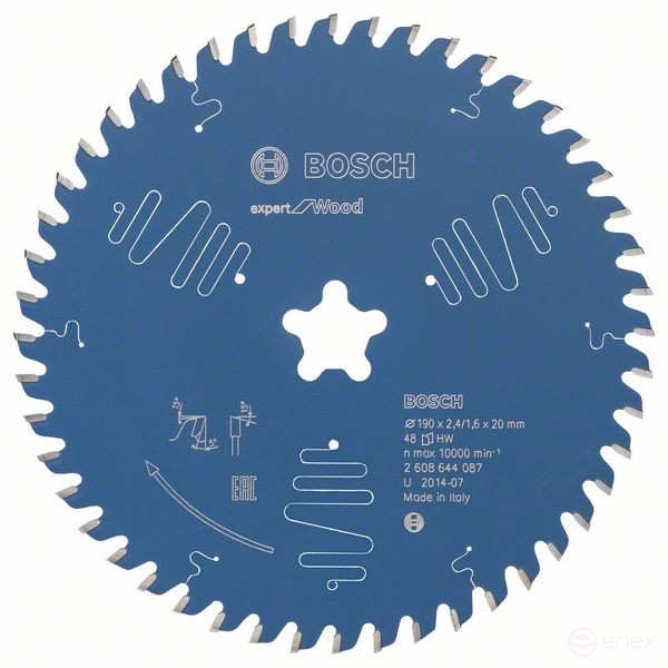 Expert for Wood saw blade 190 x 2.4 mm, 48