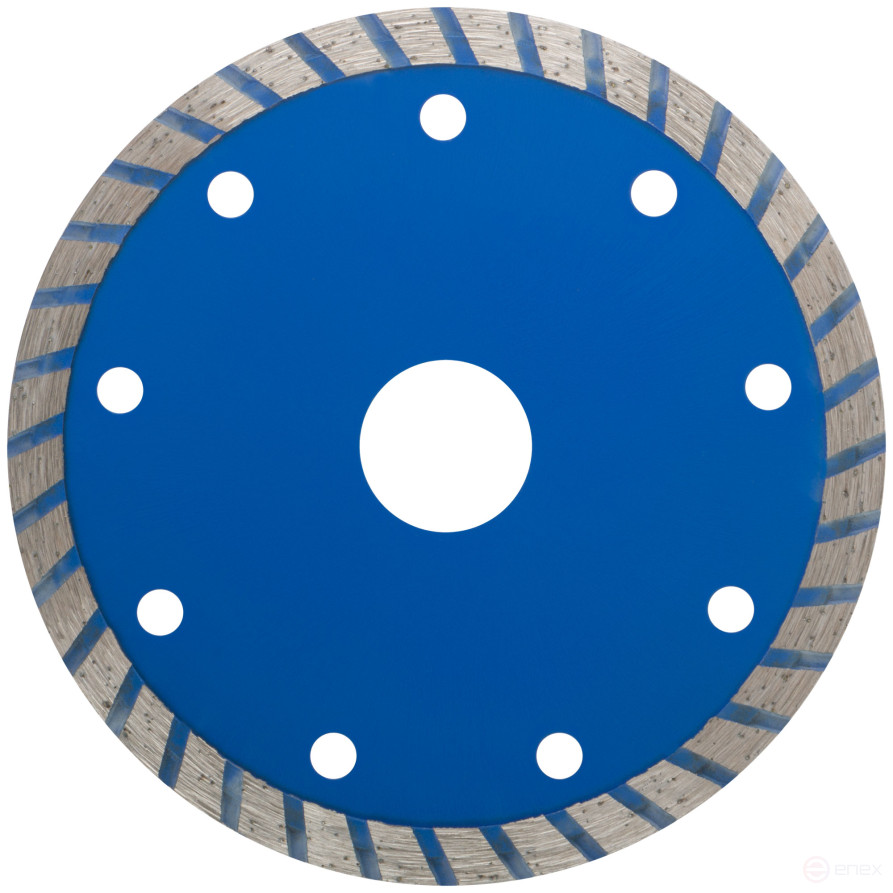 Диск отрезной алмазный "турбо" (сухая и влажная резка) 115 х 1,9 х 7 х 22,2 мм