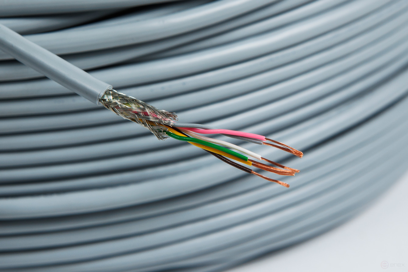 Кабель гибкий передачи данных, экранированный, маслостойкий, витая пара LIYCY (TP) 3X2X0,25