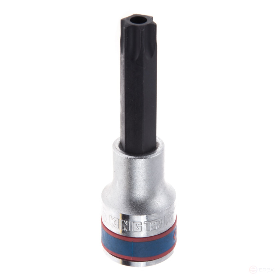Насадка (бита) торцевая 1/2", Torx, T55, L = 80 мм, с отверстием KING TONY 403755