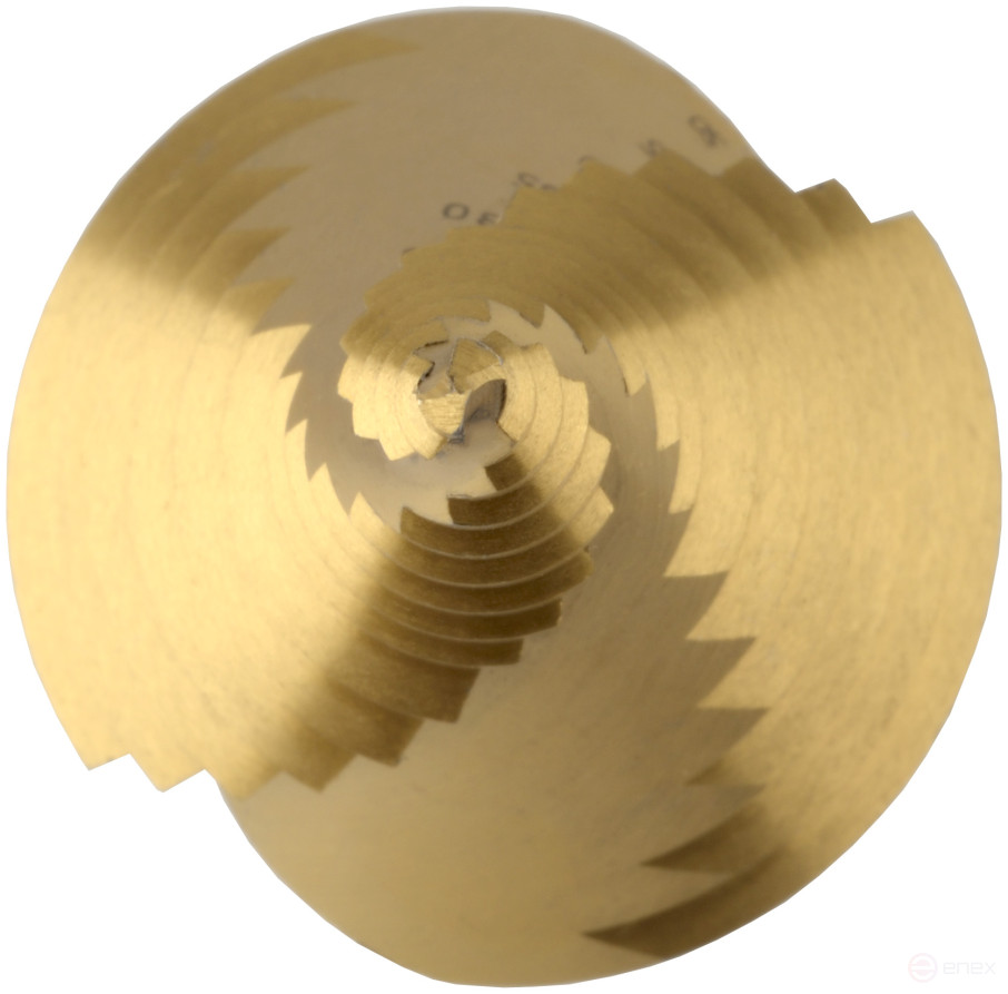 Spiral step drill bit 4.0-50.0 mm (15 steps, HEX3/8" shank) Avtodel 45750