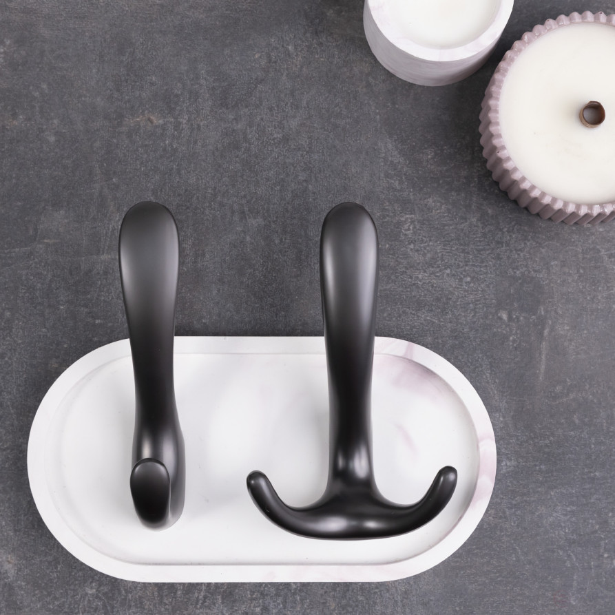 Hook meb. three-horn metal ROMA graphite AKS