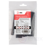 Набор термоусадочных трубок ЭРА NO-224-537 ТТУ нг-LS 2/1 №3 9 типоразмеров черного цвета по 2 шт L=100 мм