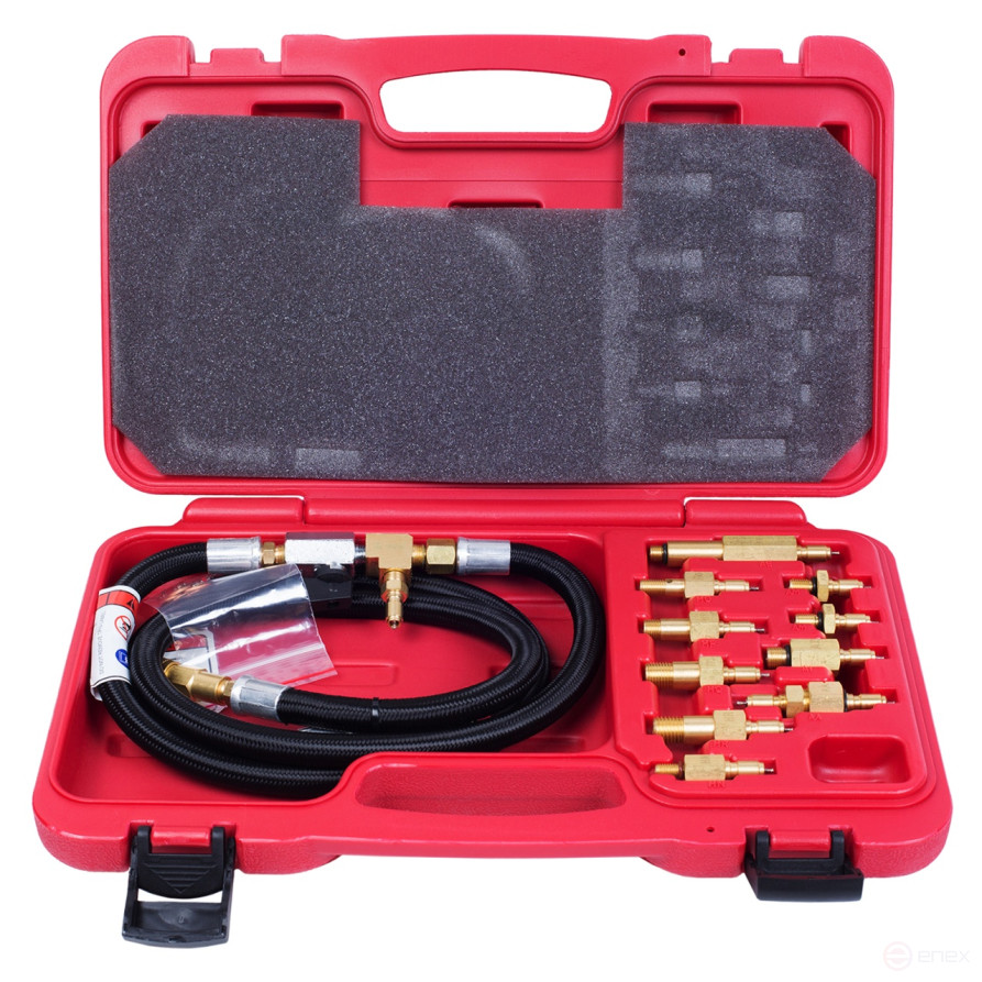 Test kit for fuel injection systems of European cars, case, 15 items MASTER 120-03015C