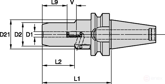 Hydraulic chuck BT30HC16100M