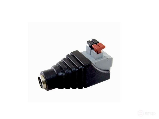 Power connector 2.1x5.5 socket with quick-release terminal block RIPO
