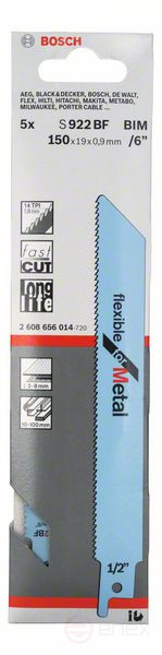 Пильное полотно S 922 BF Flexible for Metal, 2608656014