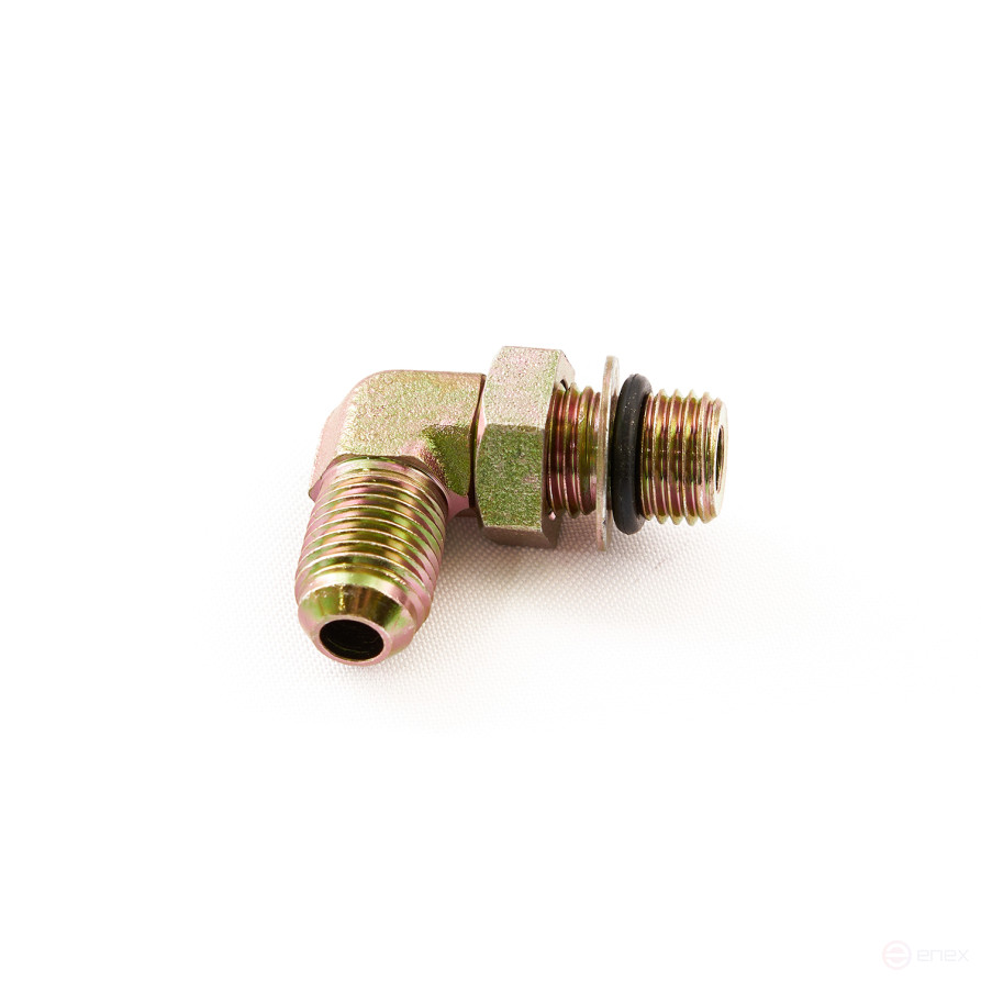 Fitting for connecting a hydroelectric power plant and a T4 hydraulic hose