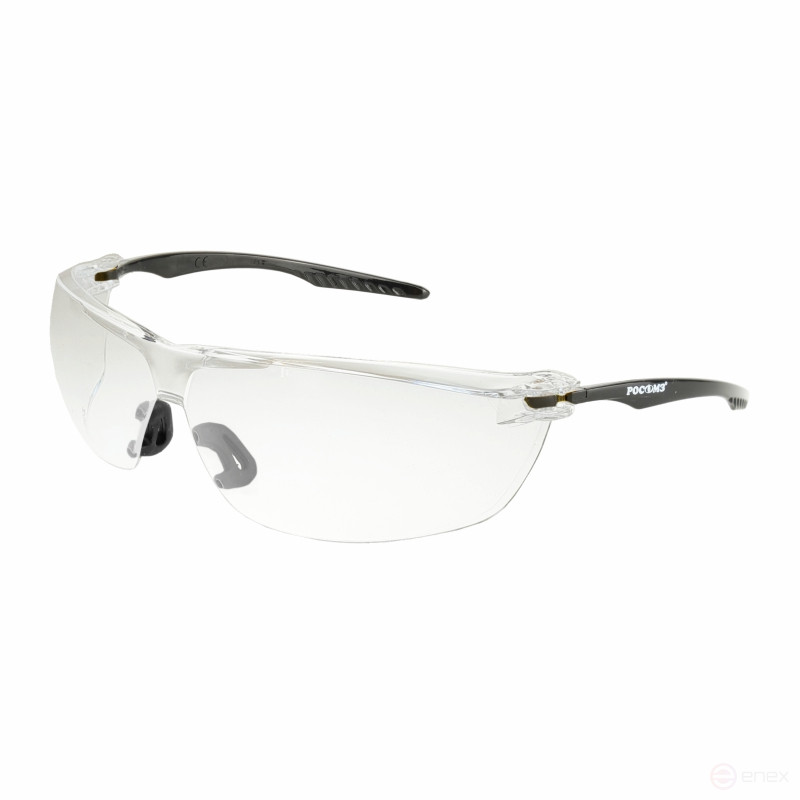 Safety glasses open O88 SURGUT CRYSTALINE® (2C-1.2 PC) with a soft nose guard, 30 pcs.