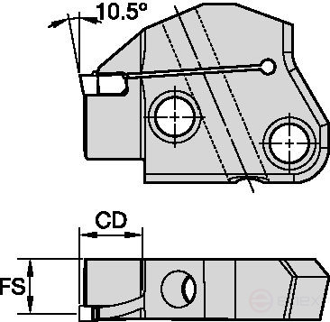 Модульное центральное лезвие EVM50R0312A250350C