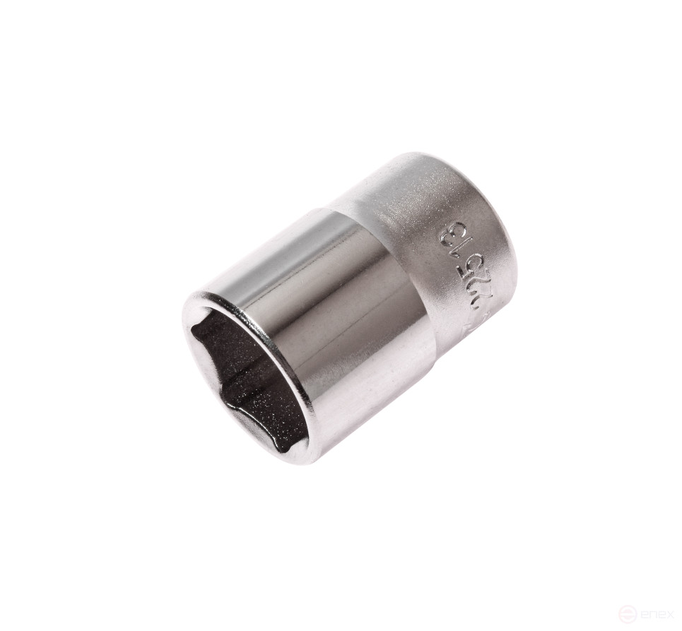 Головка торцевая 6-гранная 1/4" х 13мм, длина 25мм JTC /1/20/500