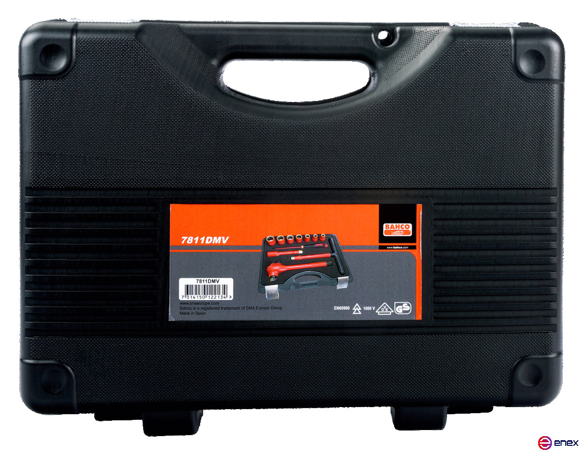 1/2" Set of insulated end heads 10-22 mm, 11pcs