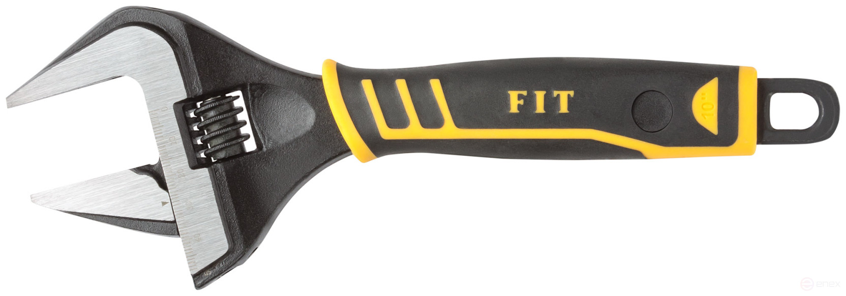 Adjustable "Style" wrench, narrow jaws, scale, extra magnification.gripper, rubberized. handle 250mm (50mm)