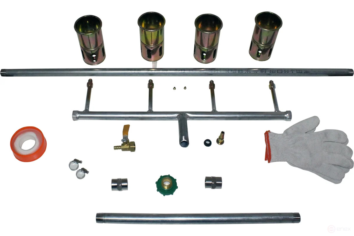 Газовоздушная горелка Brima ГВ-4РВТ-850 с тележкой
