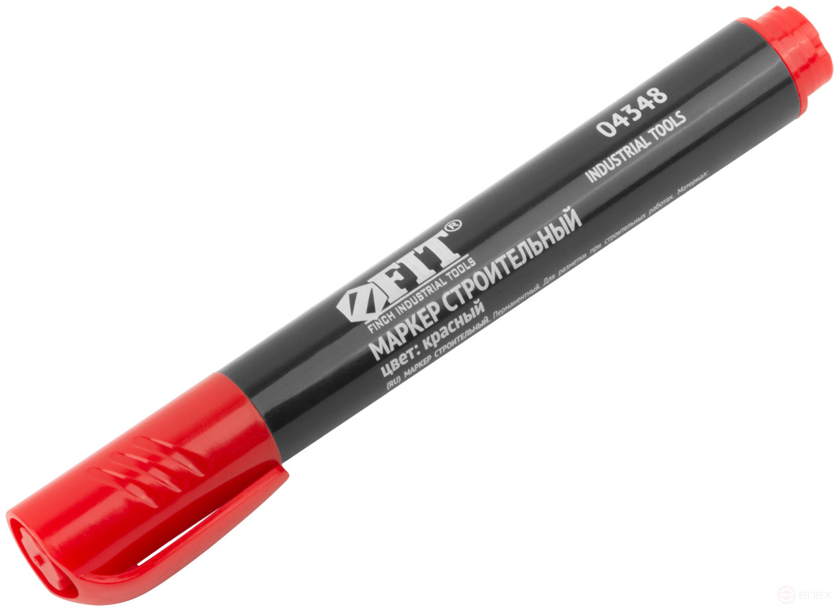 Маркер строительный перманентный, красный
