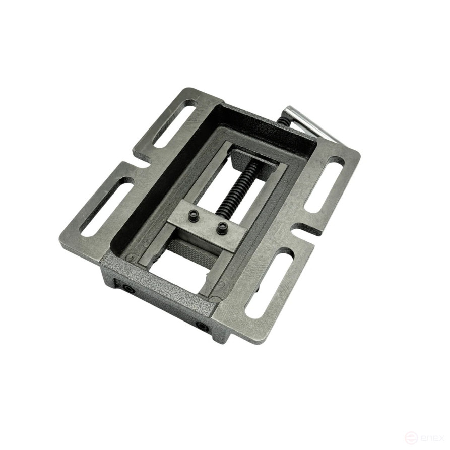 Machine tool vise for drilling machines, non-rotating L jaws 125 mm, series Q195A TORNERI T025886