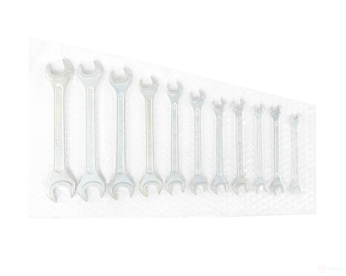 Набор ключей гаечных рожковых двусторонних 11 шт. (8-27) вак.уп. SITOMO BELARUS