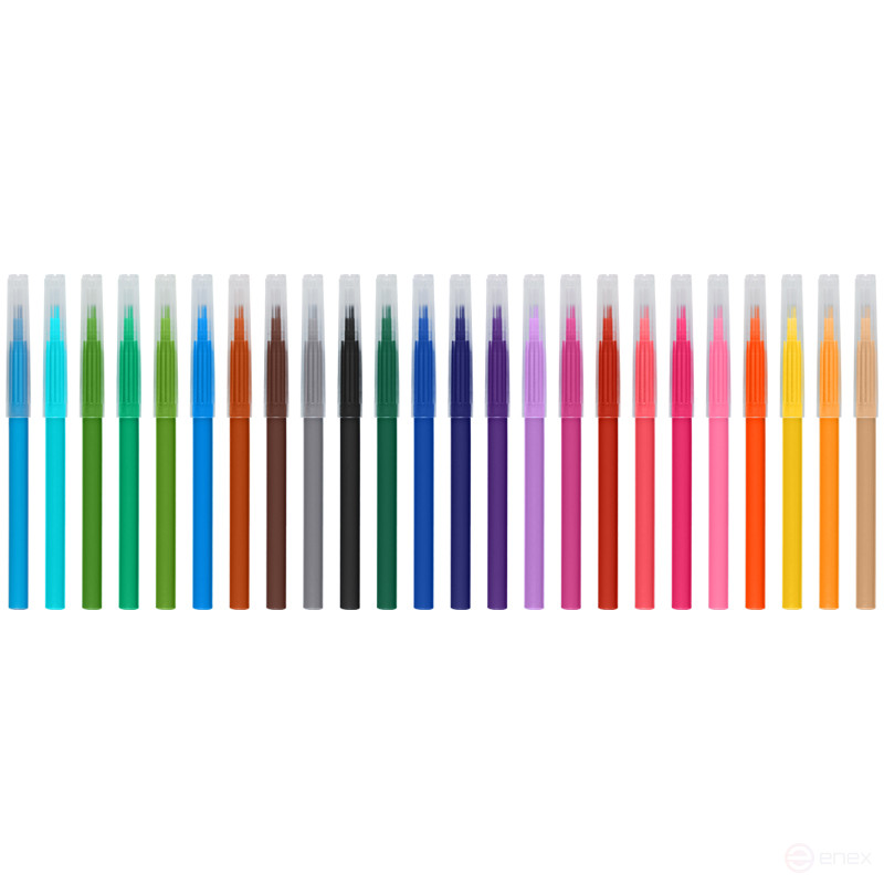 Фломастеры СТАММ "Star", 24цв., смываемые, пакет, европодвес