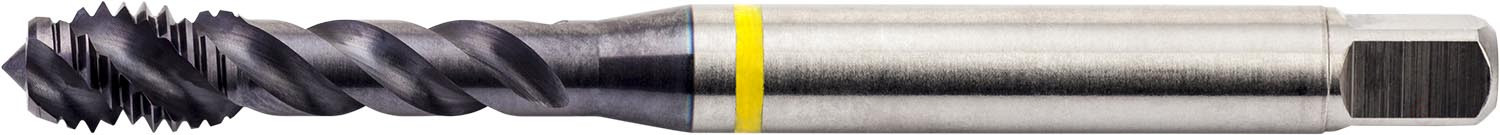 Машинный метчик со спиральной стружечной канавкой 48°, Yellow Shark M 4