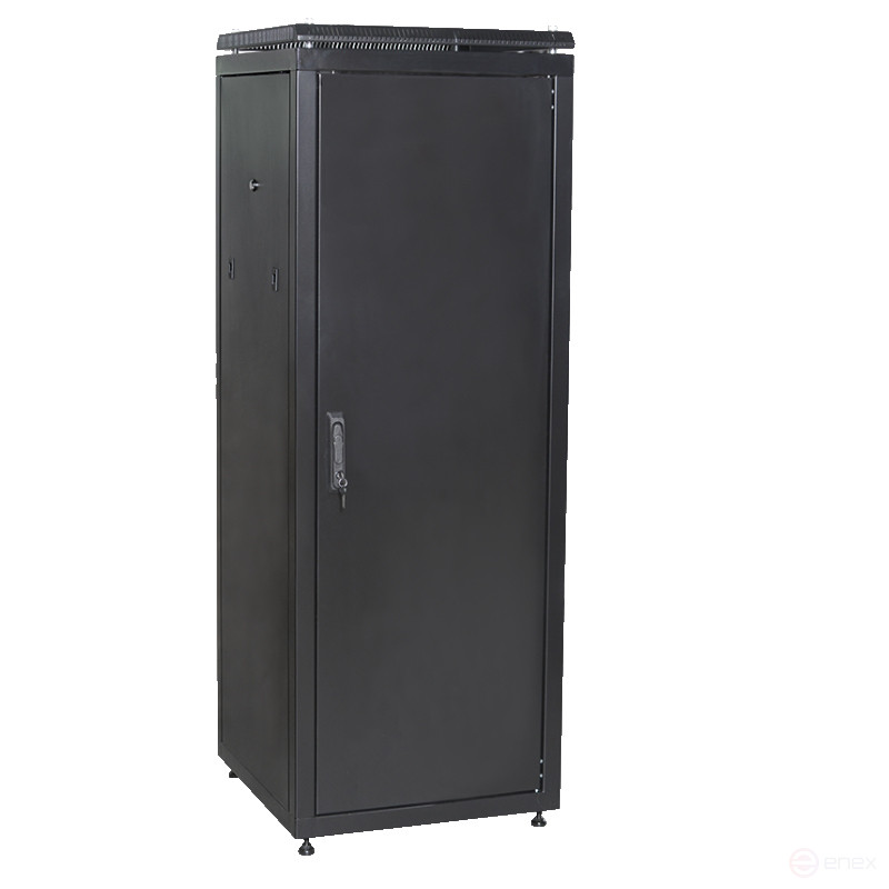 Telecommunication cabinet Ripo 256010MM/B 19" Outdoor 25U 600x1000 Black Metal Door