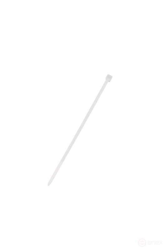 WRline WR-SHN-25-100W Стяжка-хомут 2,5х100 мм, кабельная нейлоновая 6,6, неразъемная, цвет белый (100шт)