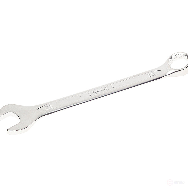 Ключ комбинированный 23мм ER-53231 (Chrome vanadium) на держателе PRO ЭВРИКА 1/10/100