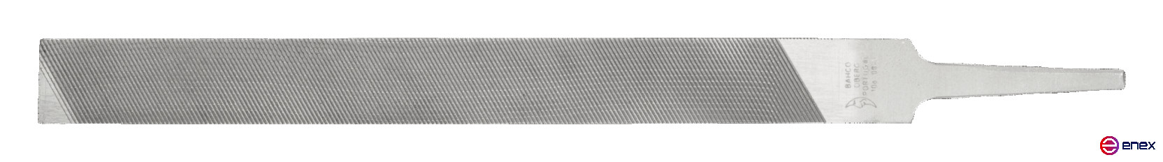 Напильник плоский без ручки типа Oberg 300 мм, насечка драчевая