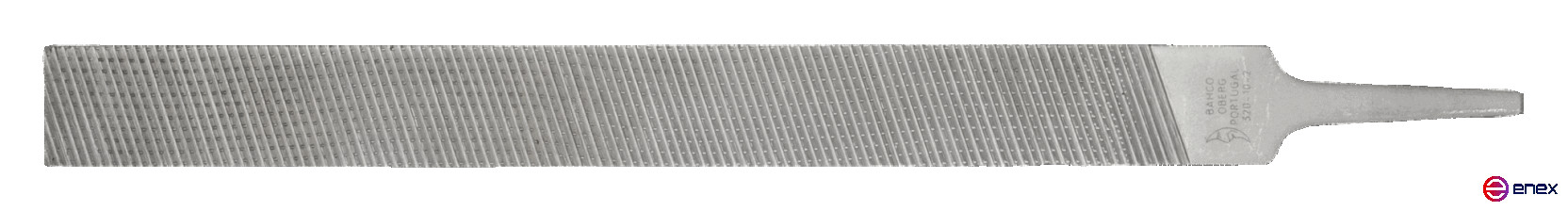 Напильник плоский с диагональной насечкой без ручки 250 мм, насечка личная