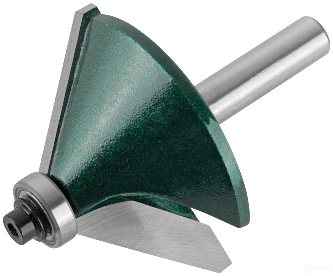 Фреза кромочная конусная с нижним подшипником DxHxL=50,8х27х65,3 мм