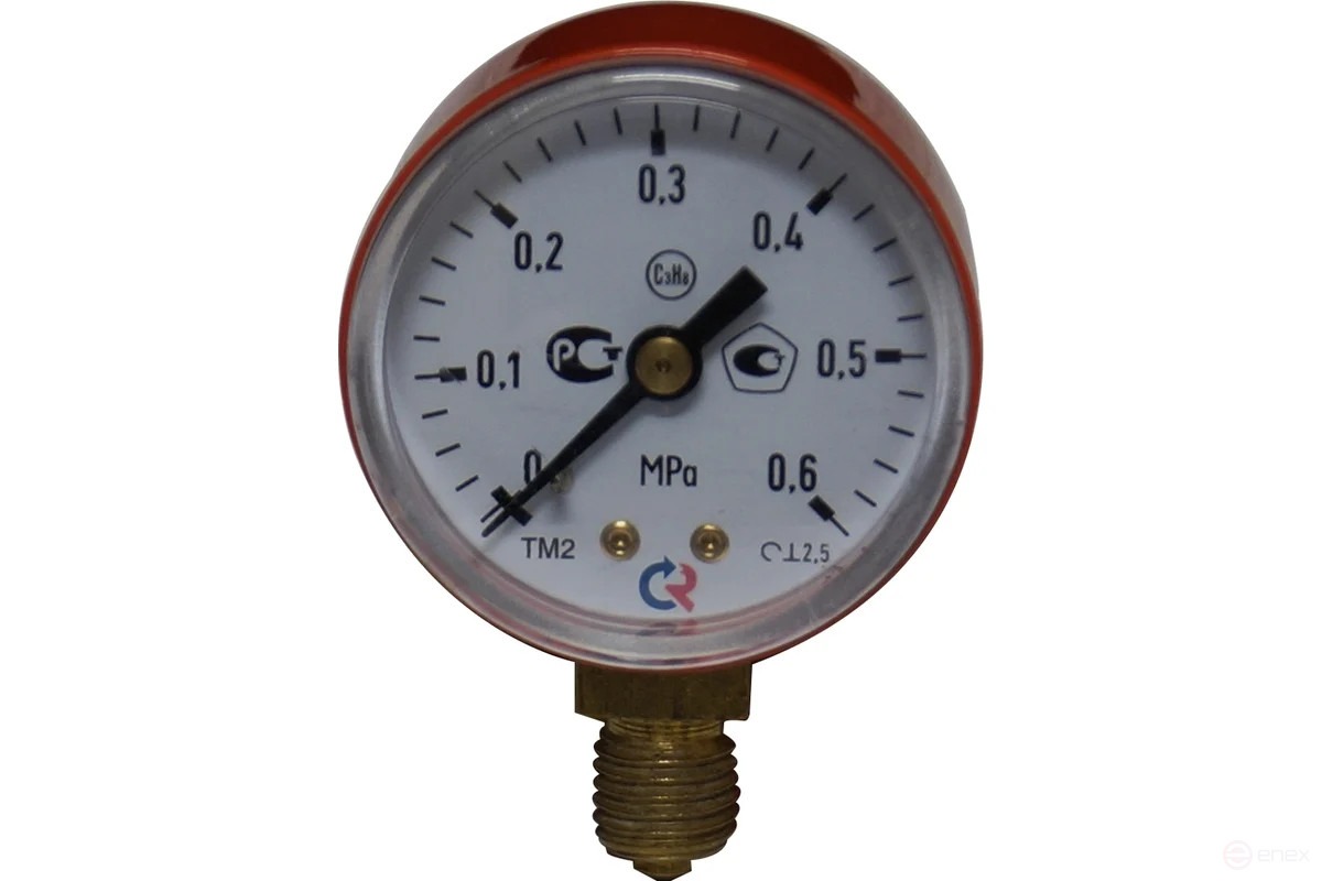 Манометр МДМ-6 50 мм, М12х1.5, 6 атм Brima